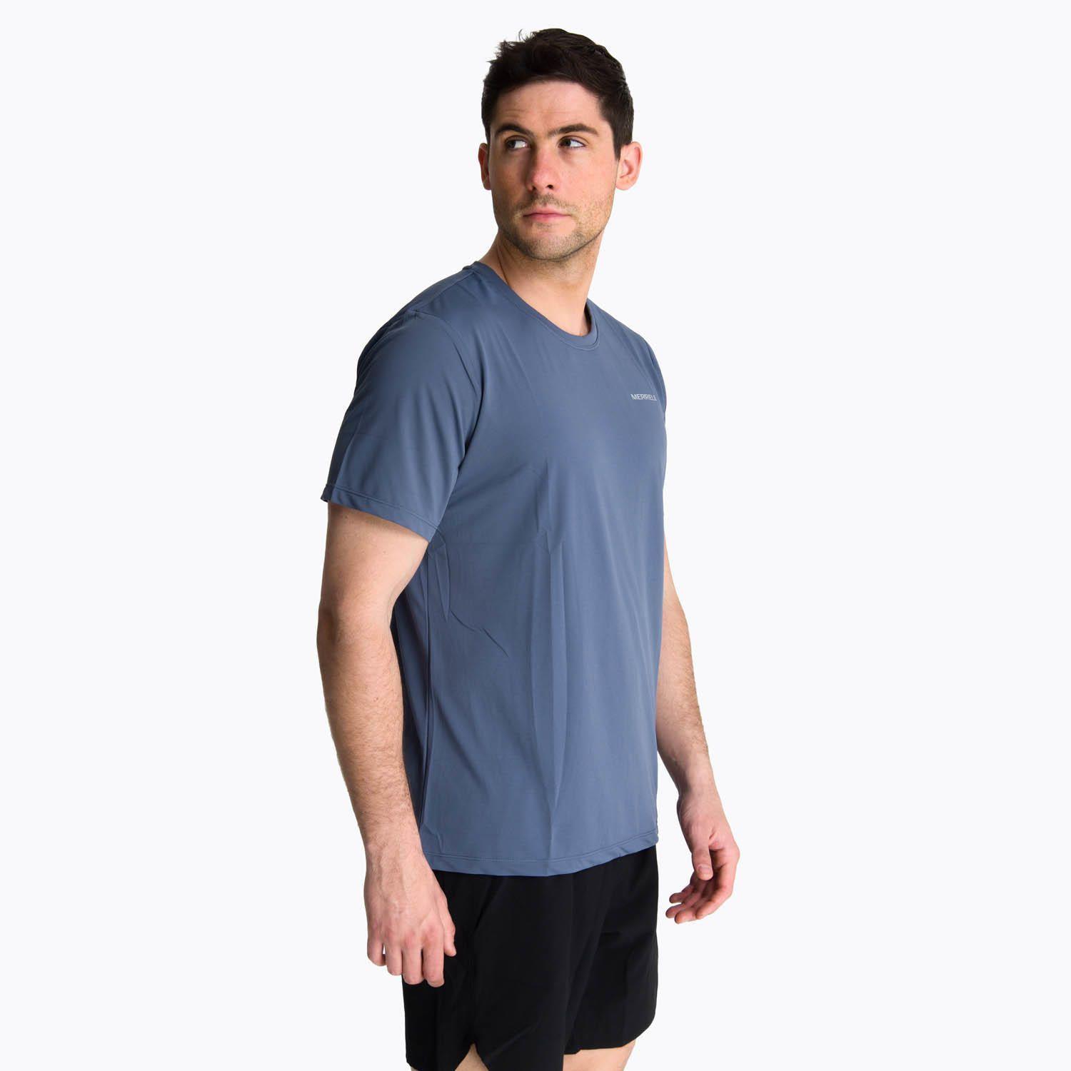 Polera Manga Corta Hombre Birdsville Gris -1