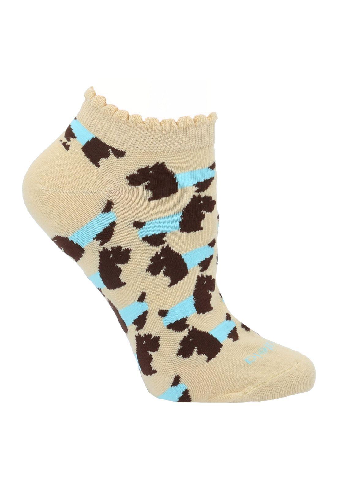 Calcetín Mujer Doggs Beige-0