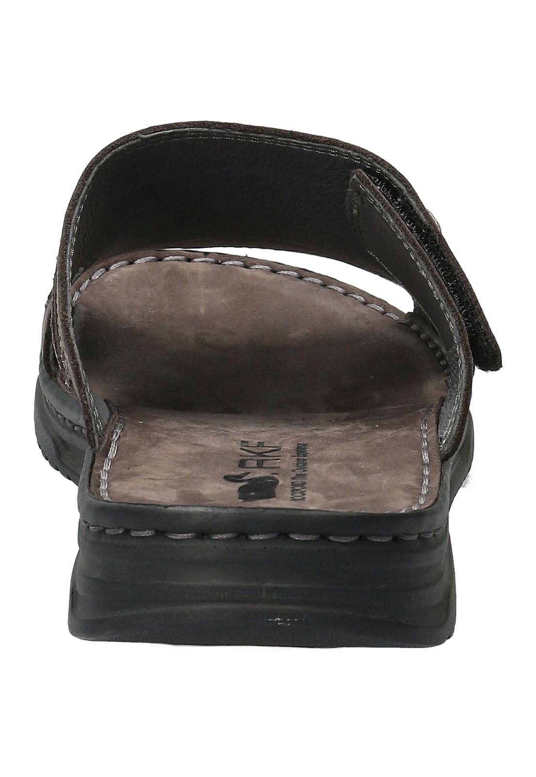 Sandalia Cuero Hombre Louis Café Oscuro-6