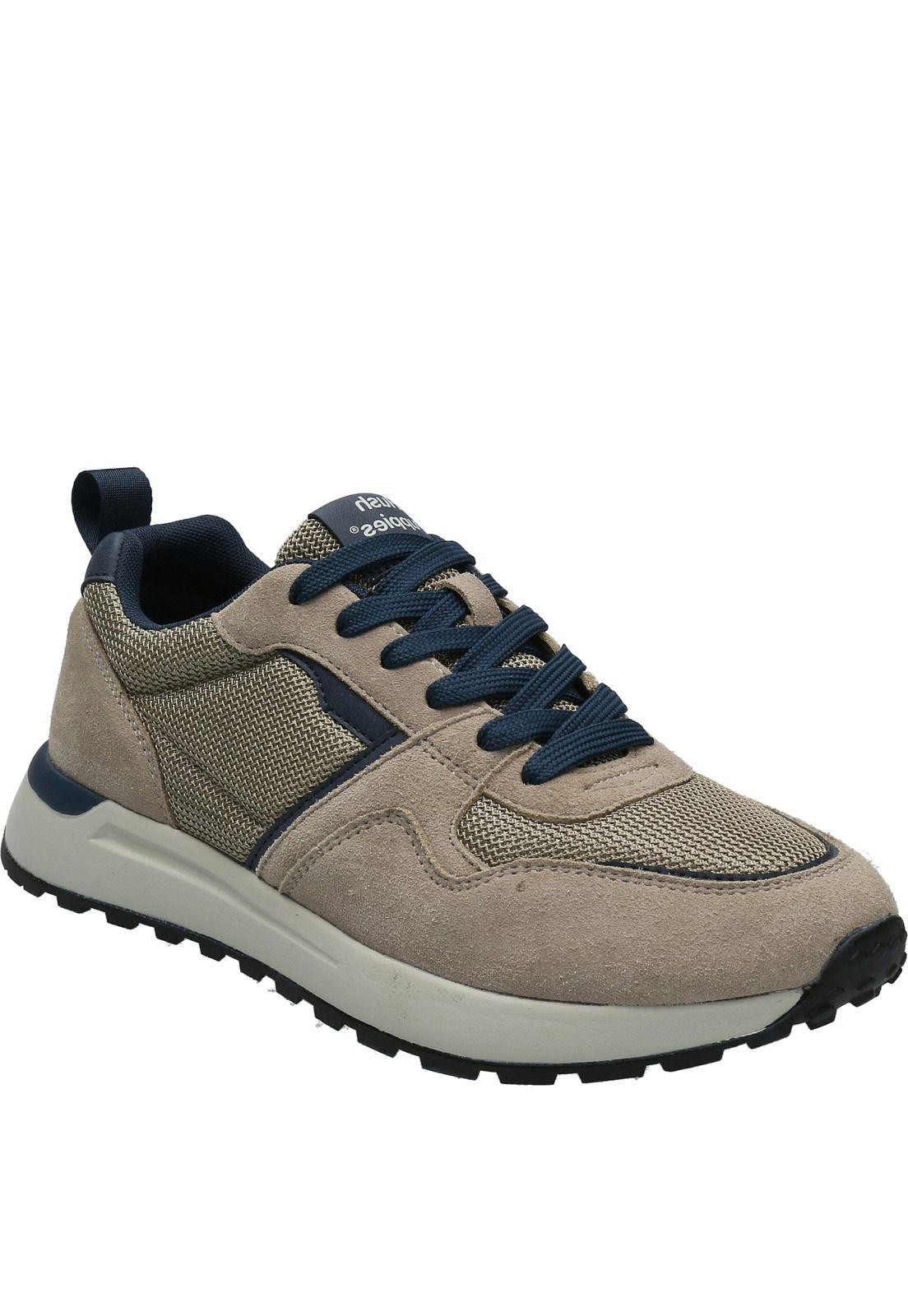 Zapatilla Cuero Hombre Owen Gris-0