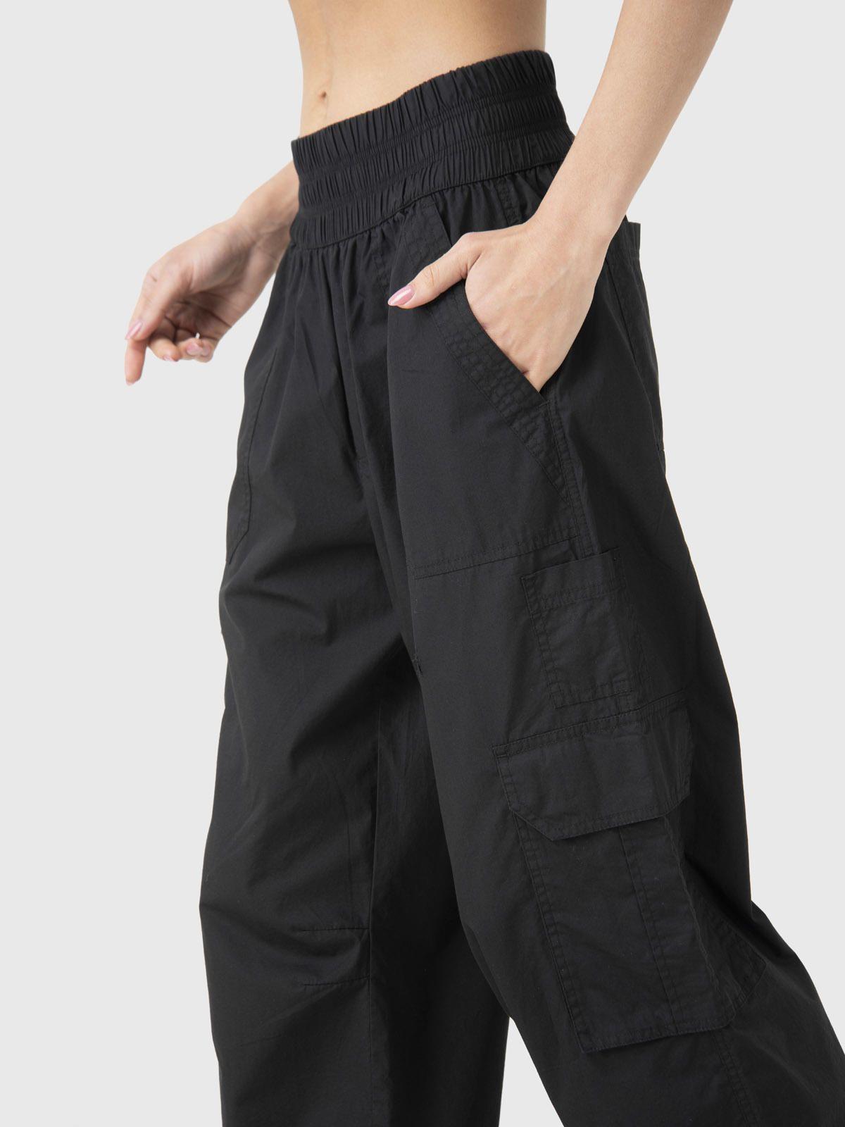 Pantalón Mujer Light Cargo Negro-4