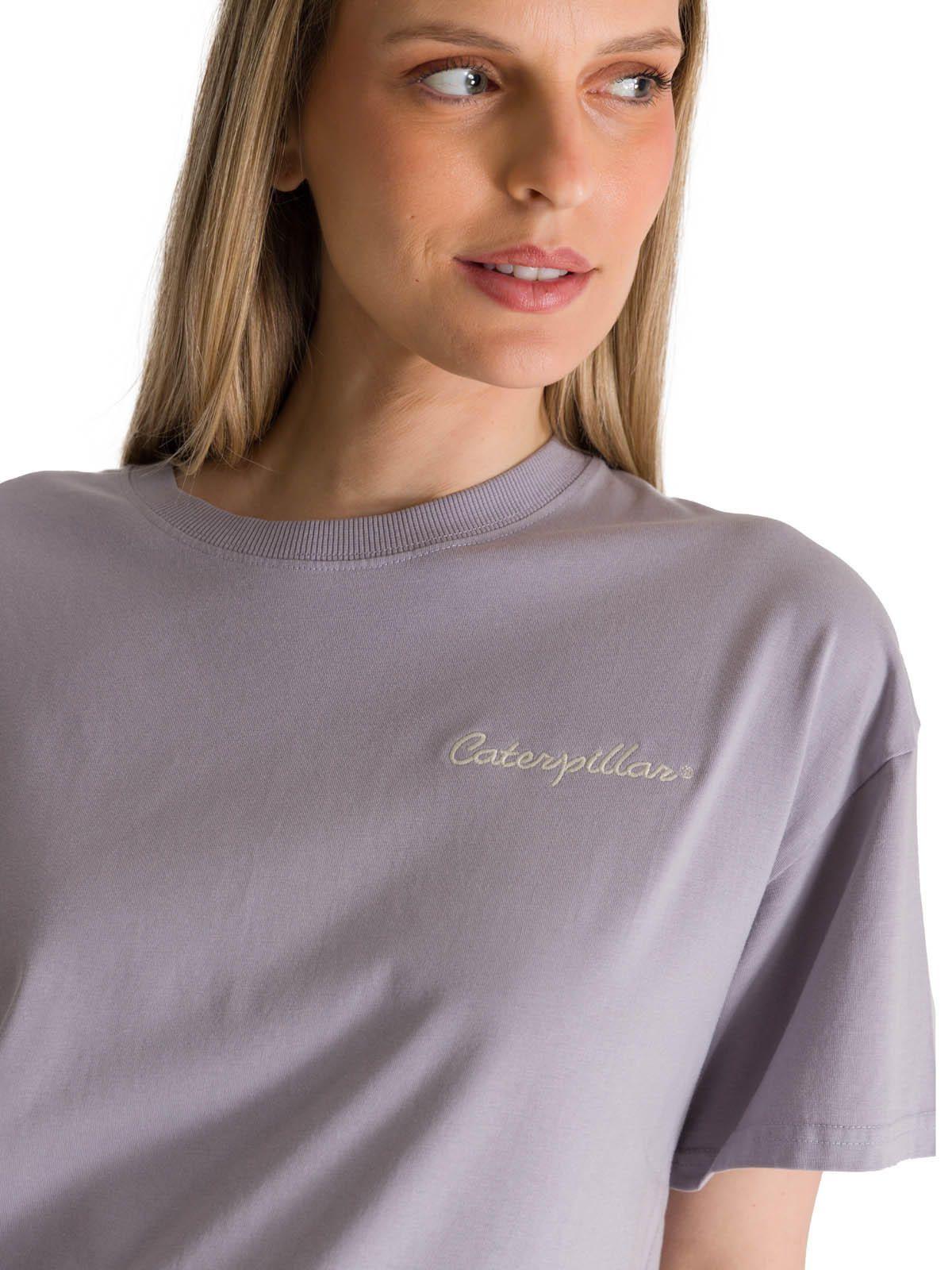 Polera Manga Corta Boxy Mujer Bordato Lila-4