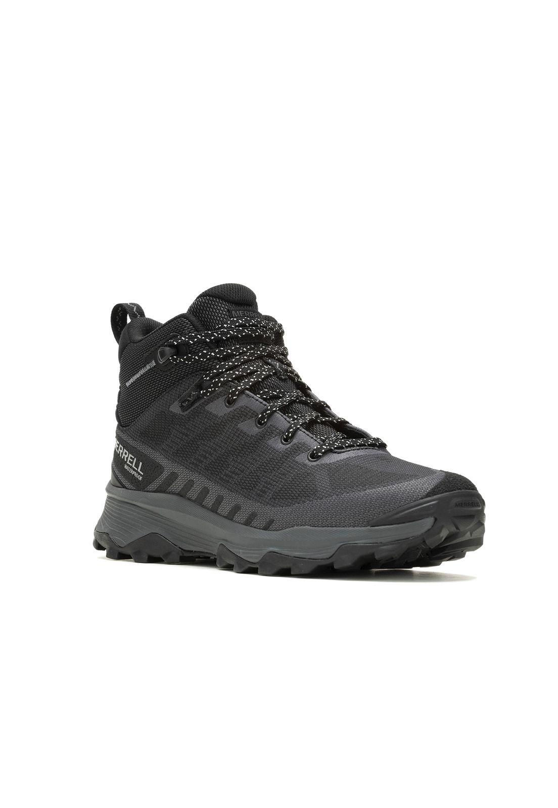 Botín impermeable Hombre Speed Eco Mid WP Negro-1