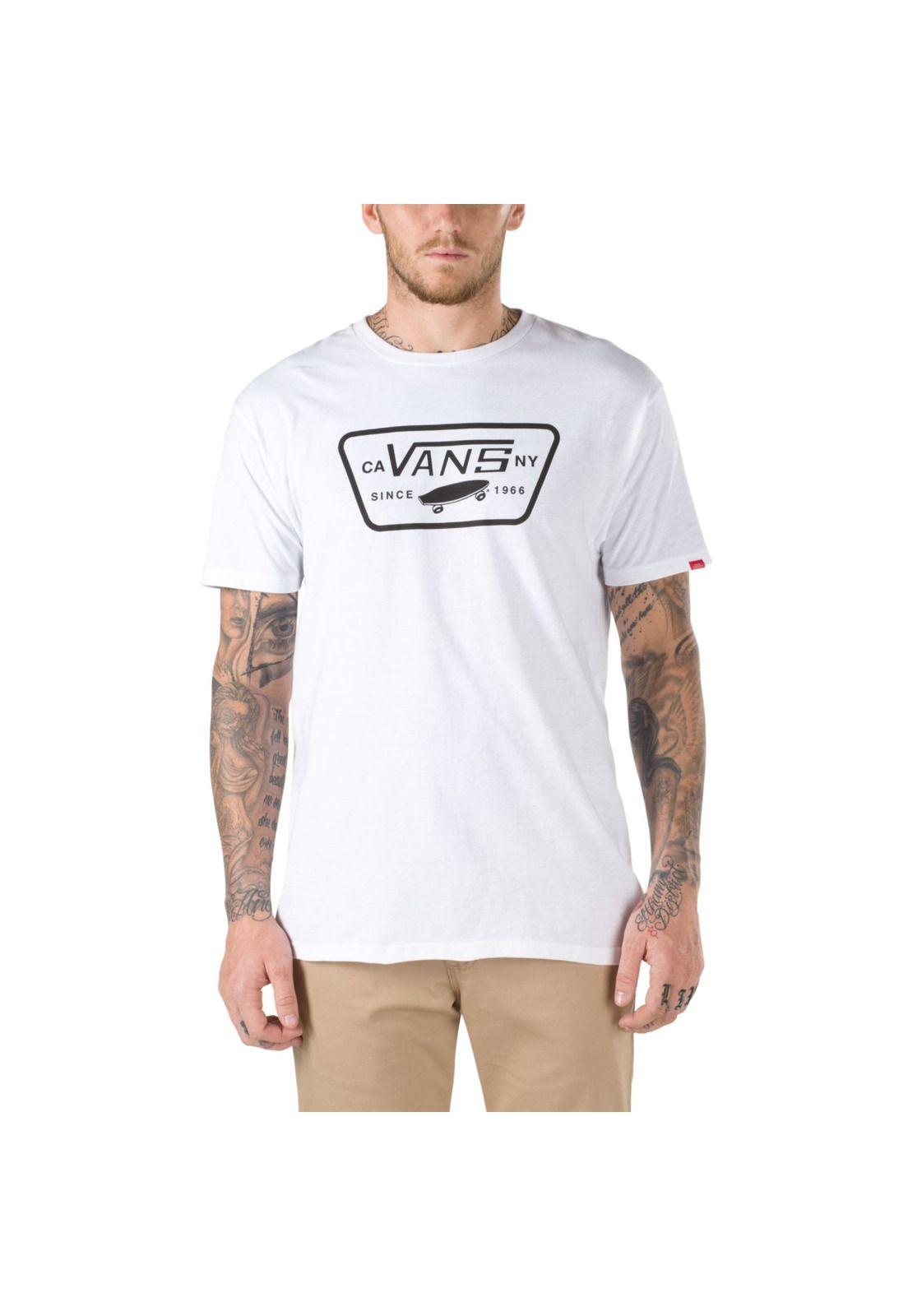 Polera M/C Hombre MN FULL PATCH Blanca-0
