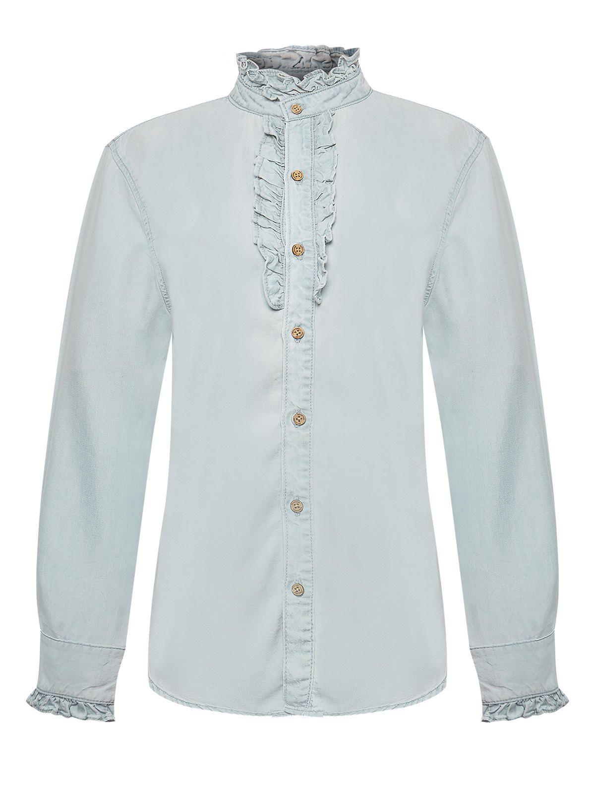 Blusa Tencel Mujer Raulí Azul -0