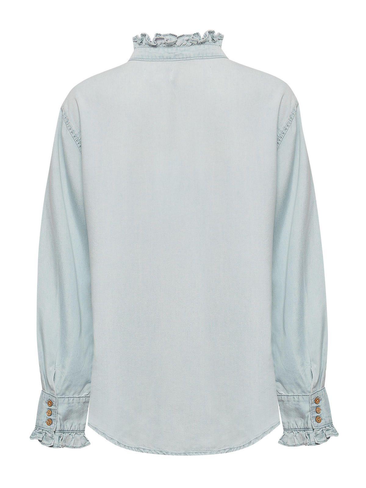 Blusa Tencel Mujer Raulí Azul -1