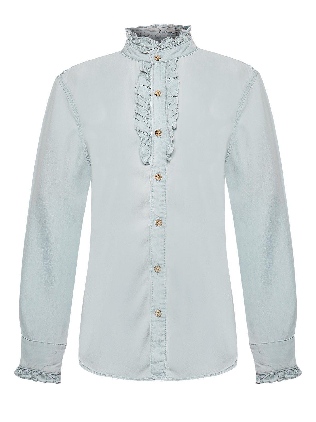 Blusa Tencel Mujer Raulí Azul -0