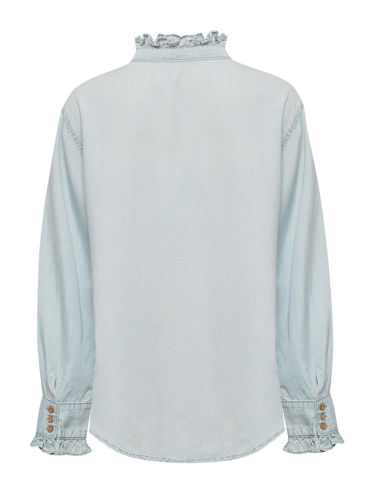 Blusa Tencel Mujer Raulí Azul -1