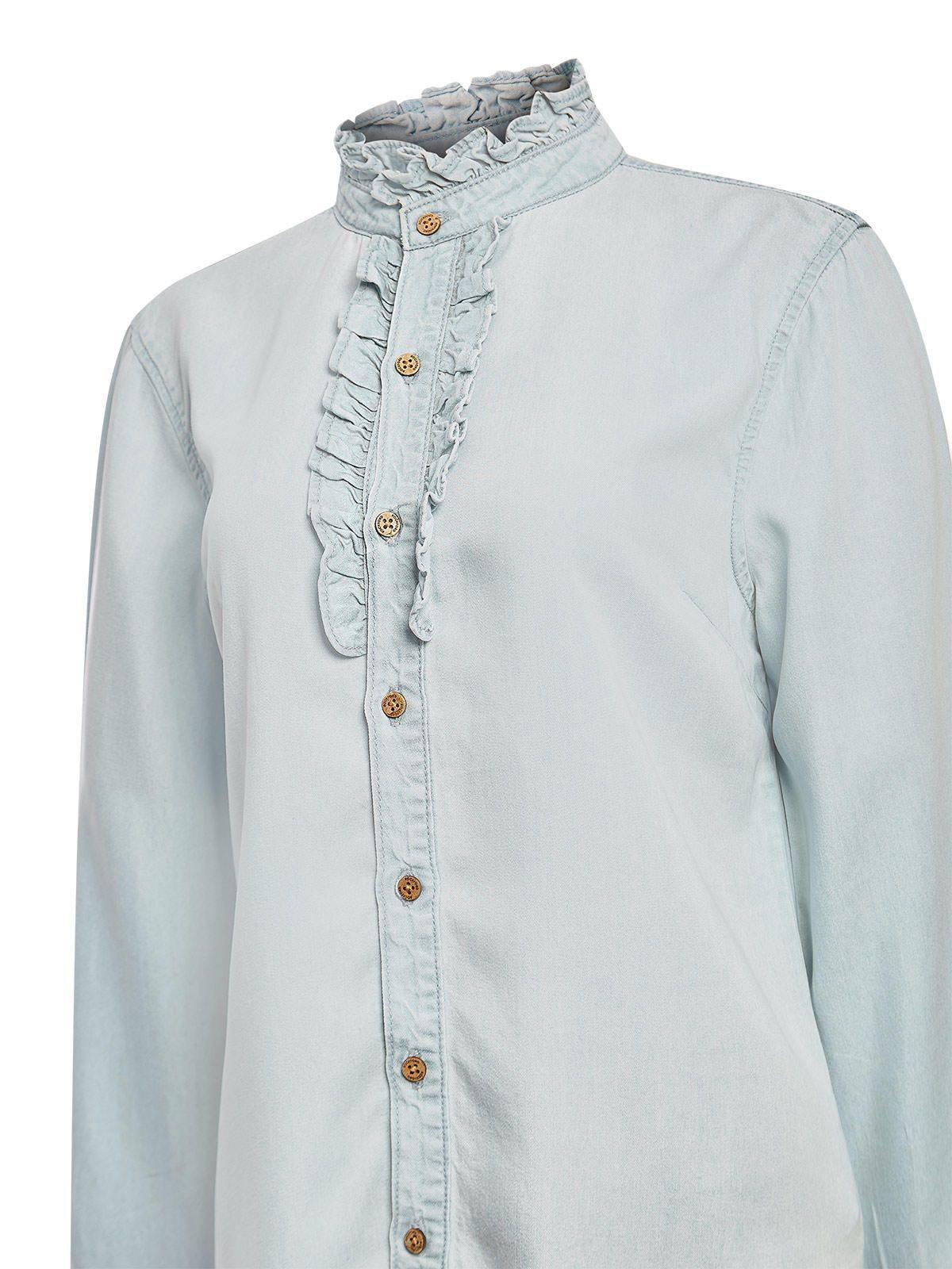 Blusa Tencel Mujer Raulí Azul -3
