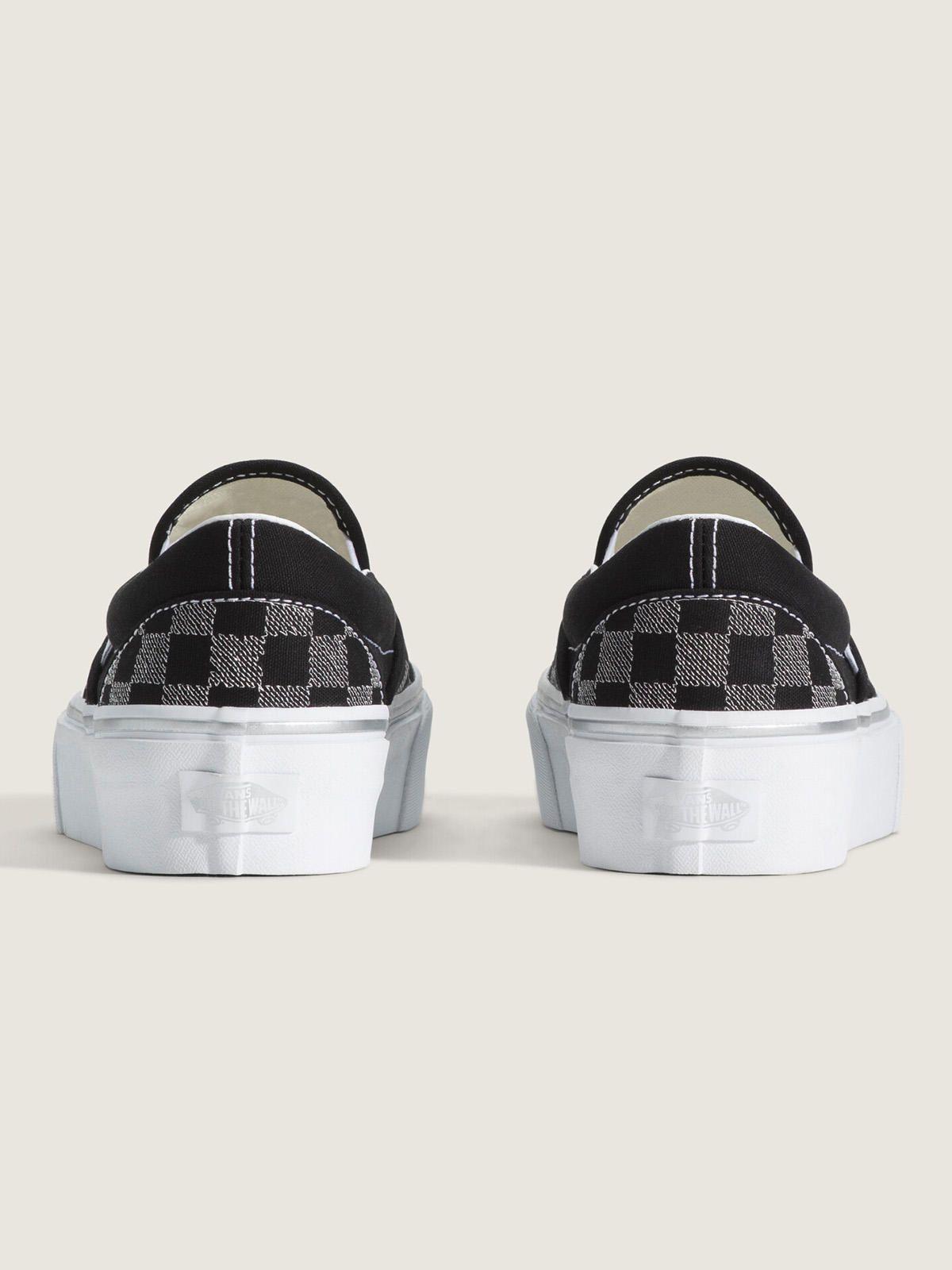 Zapatilla Mujer Classic Slip-On Plat Negro-5