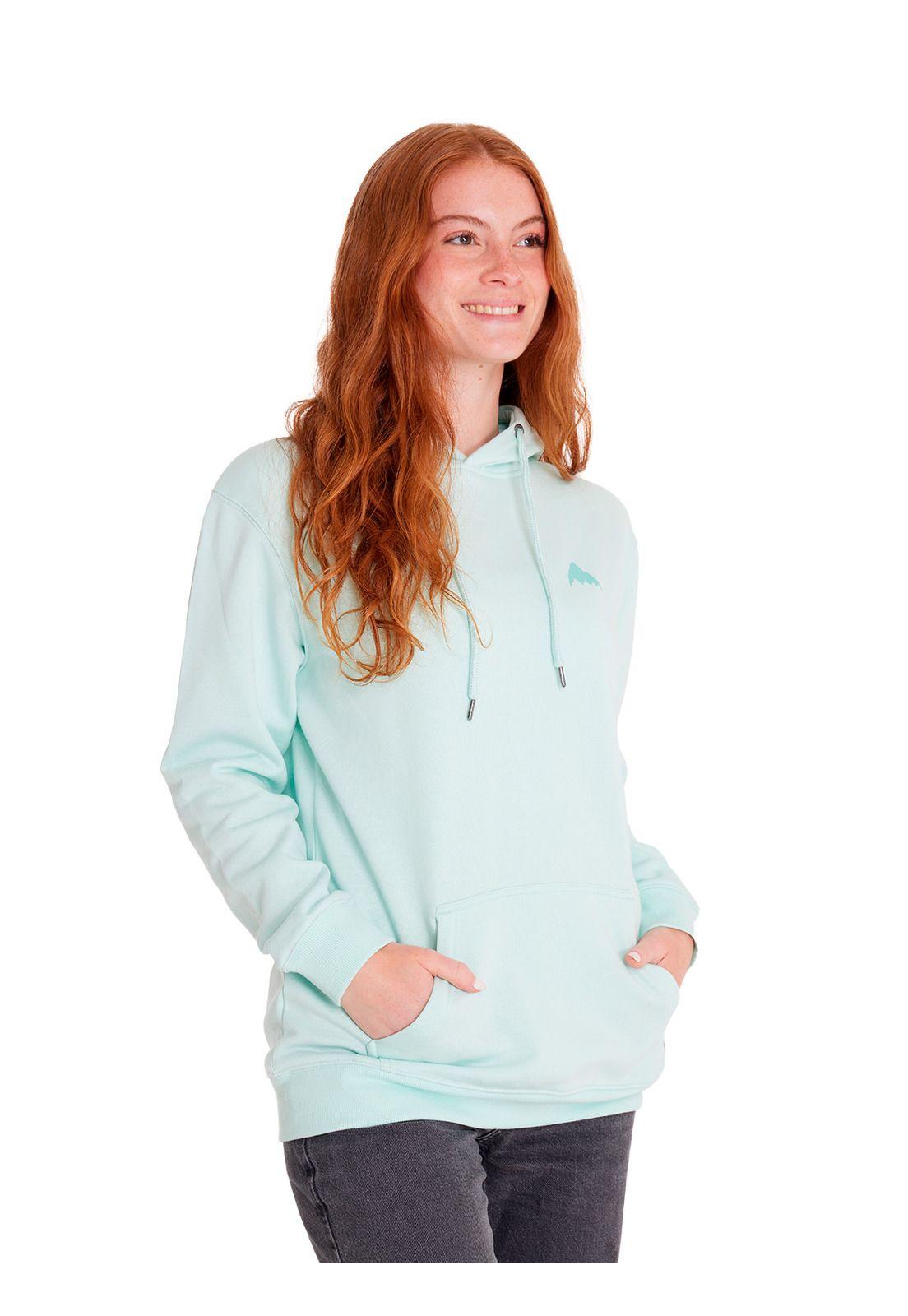Polerón Mujer Hoodie Celeste-0
