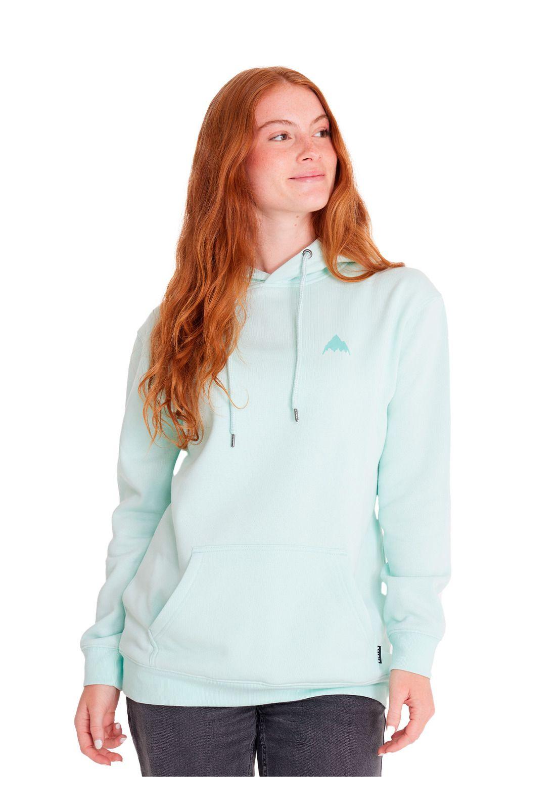 Polerón Mujer Hoodie Celeste-1