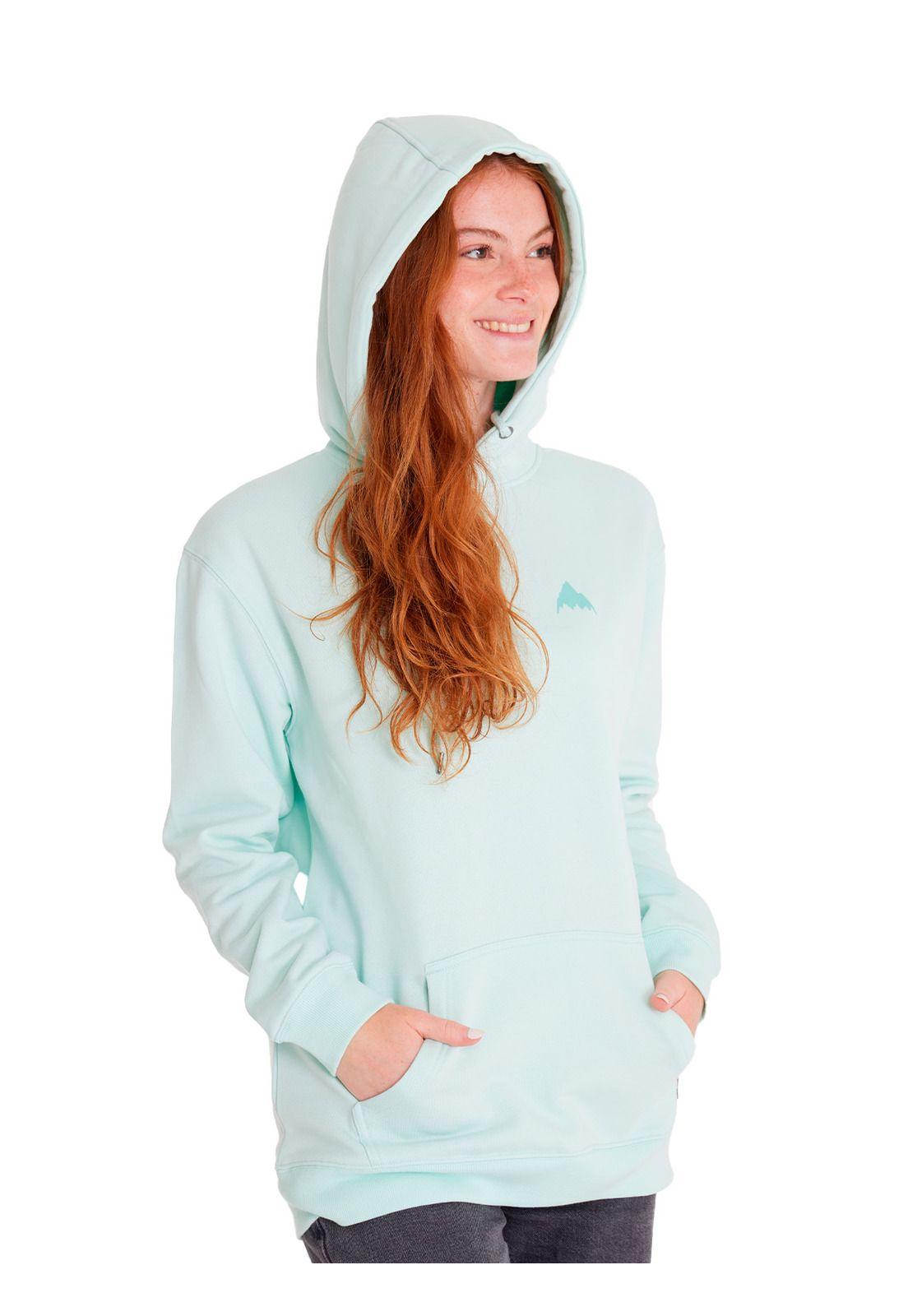 Polerón Mujer Hoodie Celeste-3