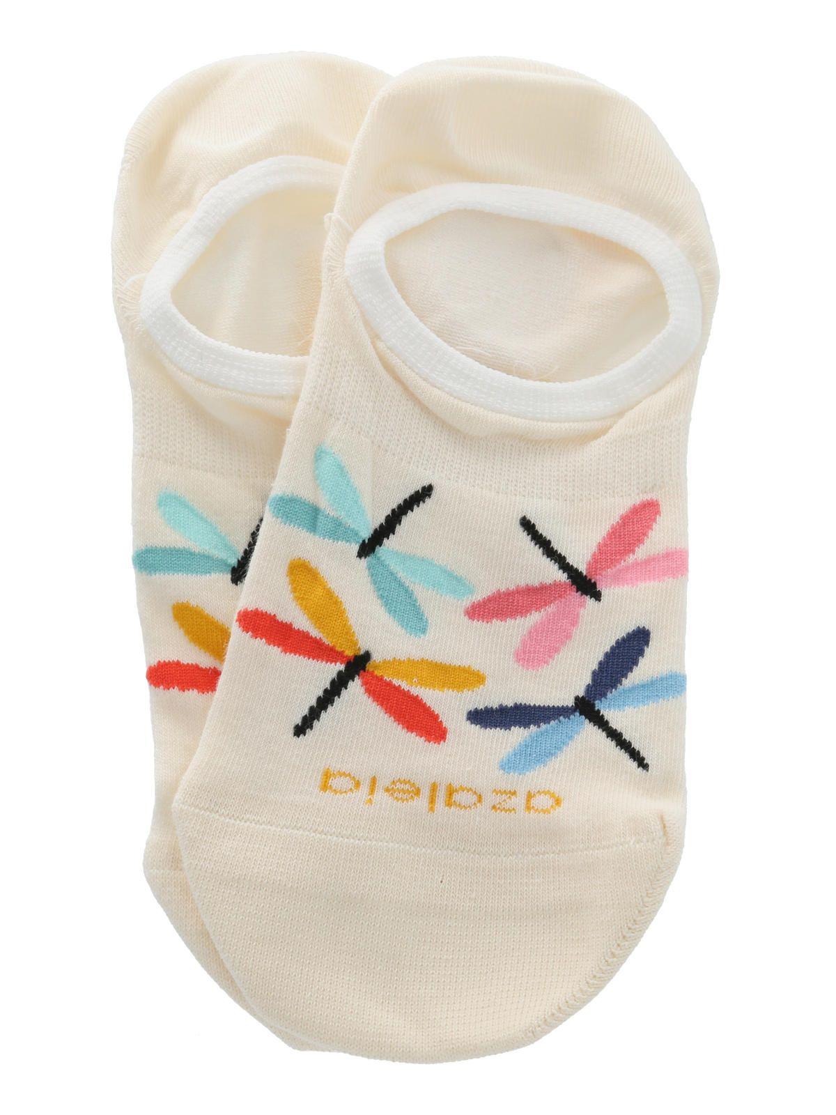 Calcetin Crema Dragonfly Mujer-2