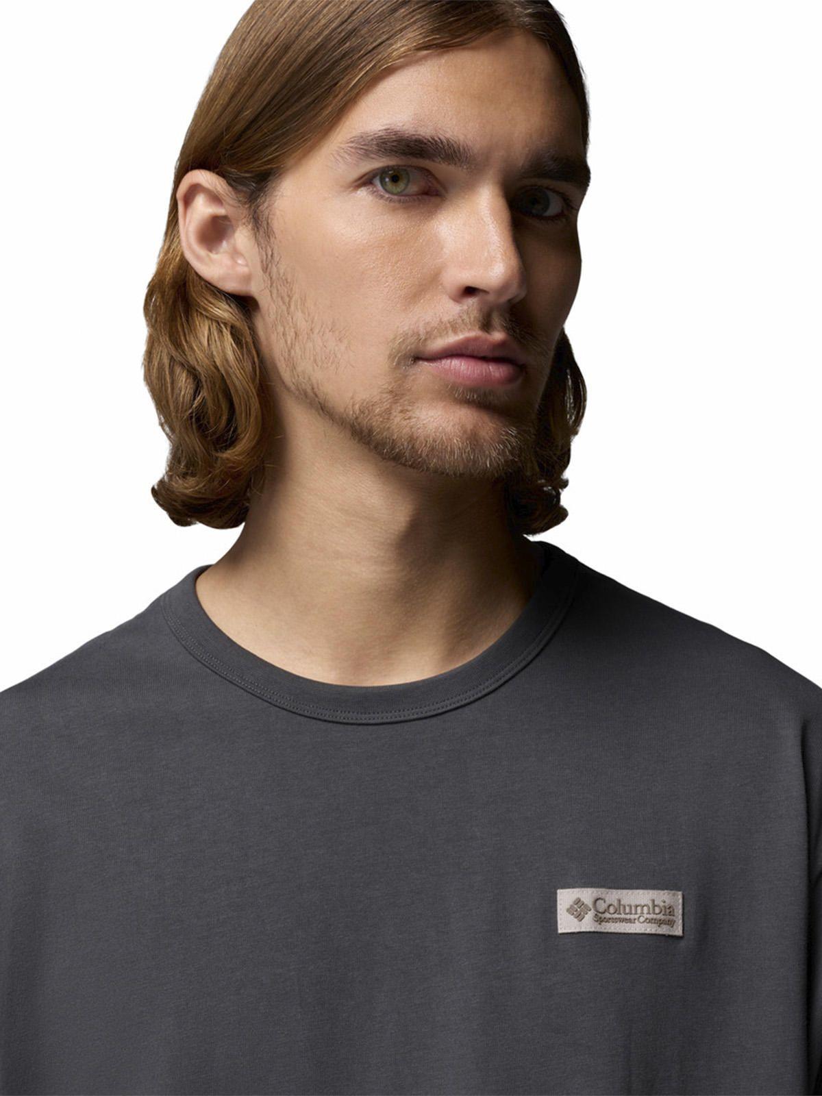 Polera Hombre Heavyweight Iconic Gris-1