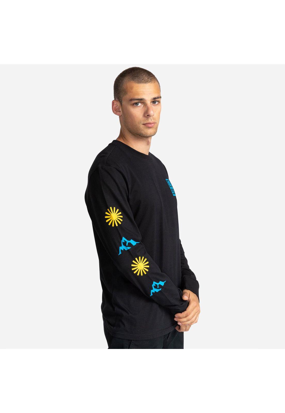 Polera M/L Hombre Hyder Negro-1
