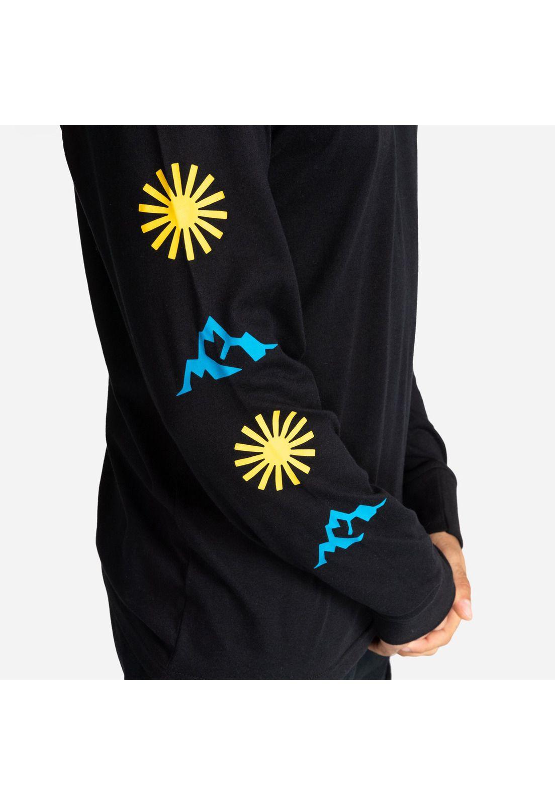 Polera M/L Hombre Hyder Negro-2