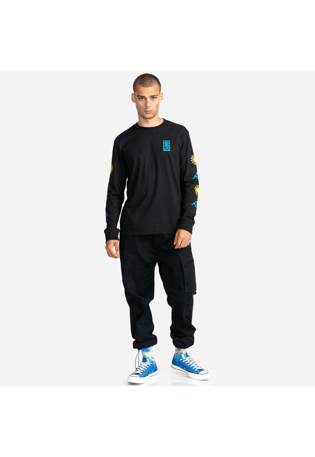Polera M/L Hombre Hyder Negro-3