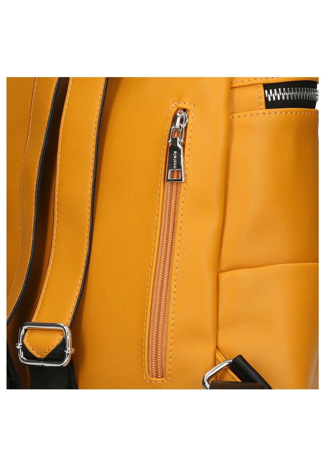 Mochila Mujer Jane Back Mostaza-3