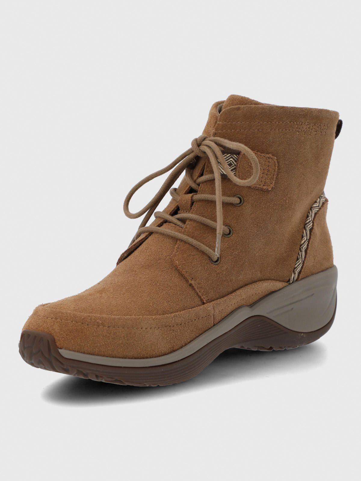 Botin Cuero Mujer Spinal Rug Lace II Café-5