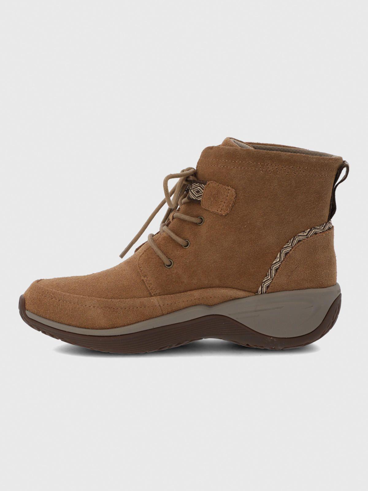 Botin Cuero Mujer Spinal Rug Lace II Café-6