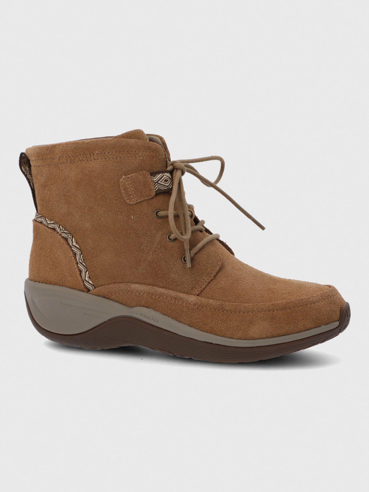 Botin Cuero Mujer Spinal Rug Lace II Café-0