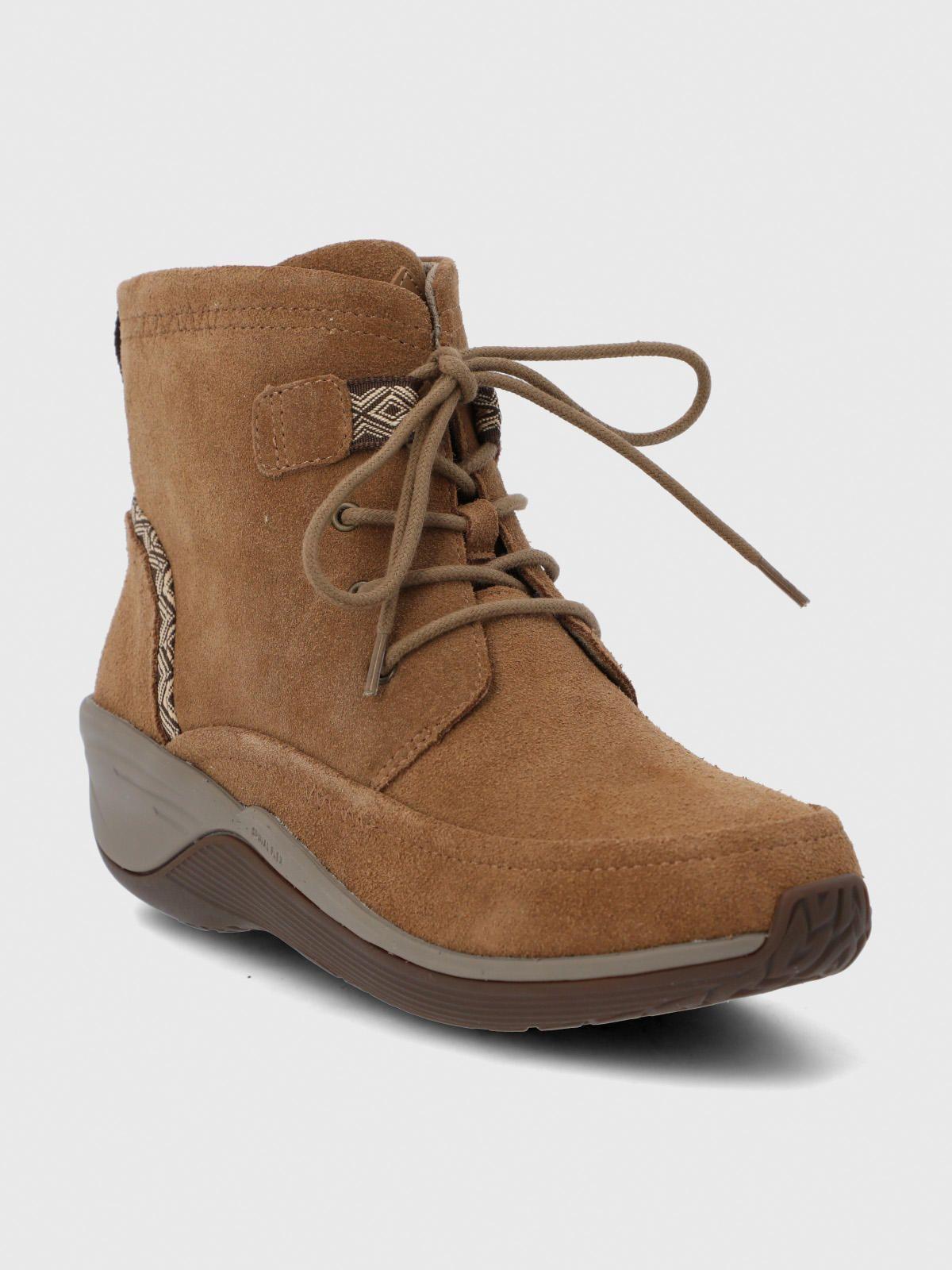 Botin Cuero Mujer Spinal Rug Lace II Café-1