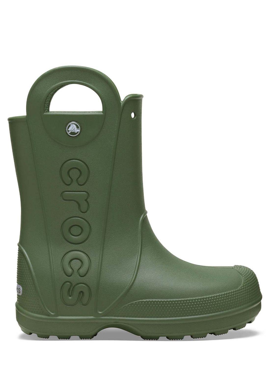Bota De Agua Crocs Mujer Handle It Rain Verde-0