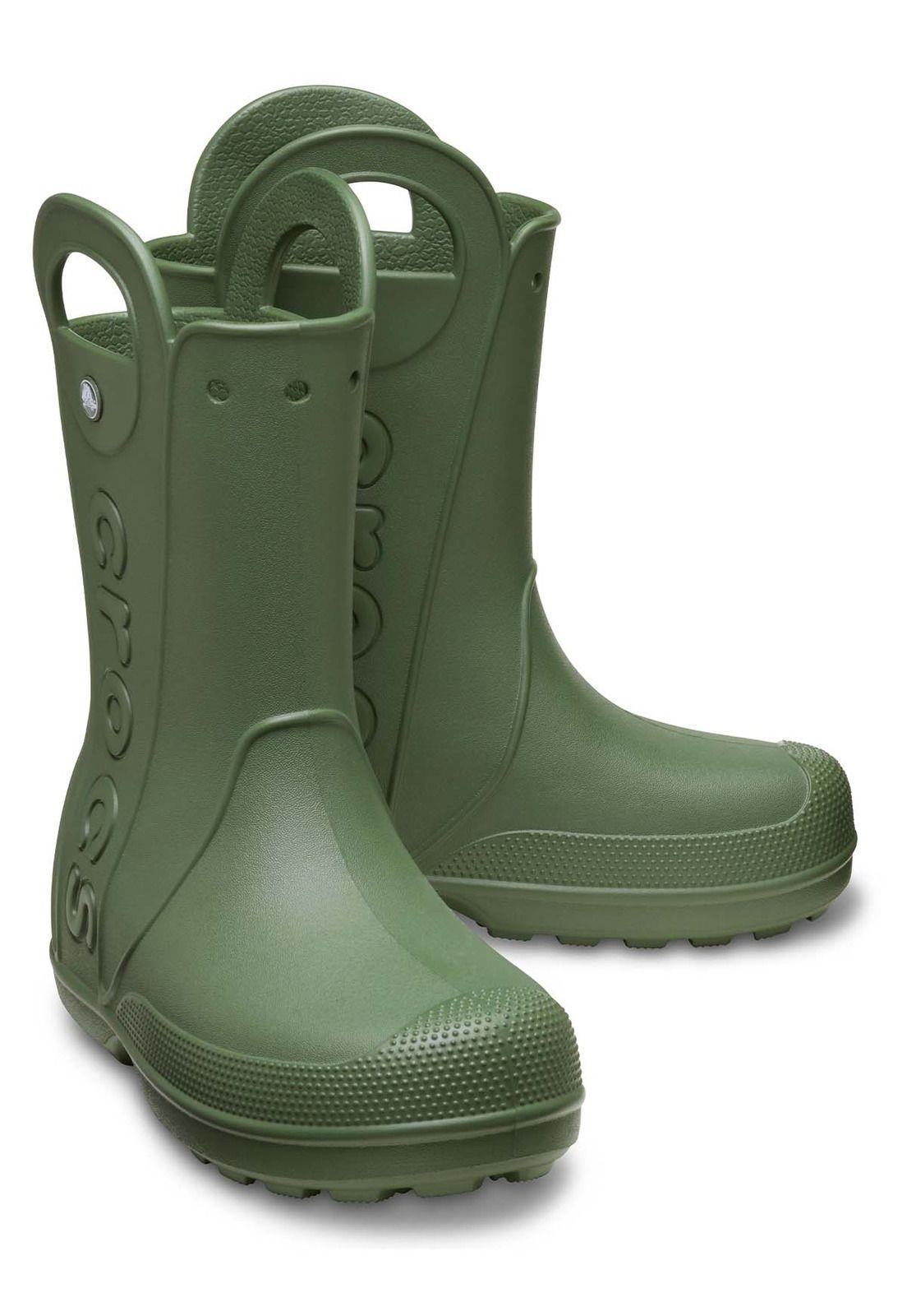 Bota De Agua Crocs Mujer Handle It Rain Verde-3