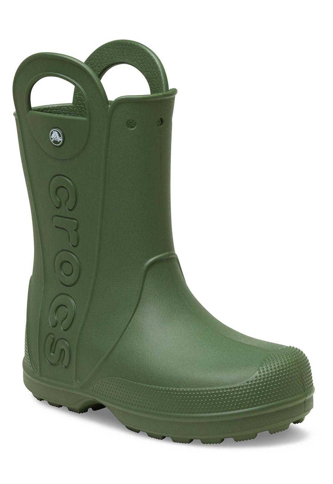 Bota De Agua Crocs Mujer Handle It Rain Verde-6