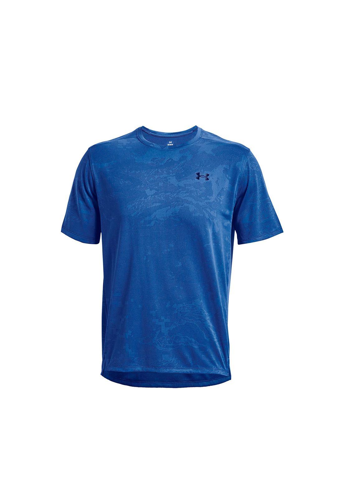 Polera M/C Training Tech™ Vent Jacqrd Azul Hombre-0