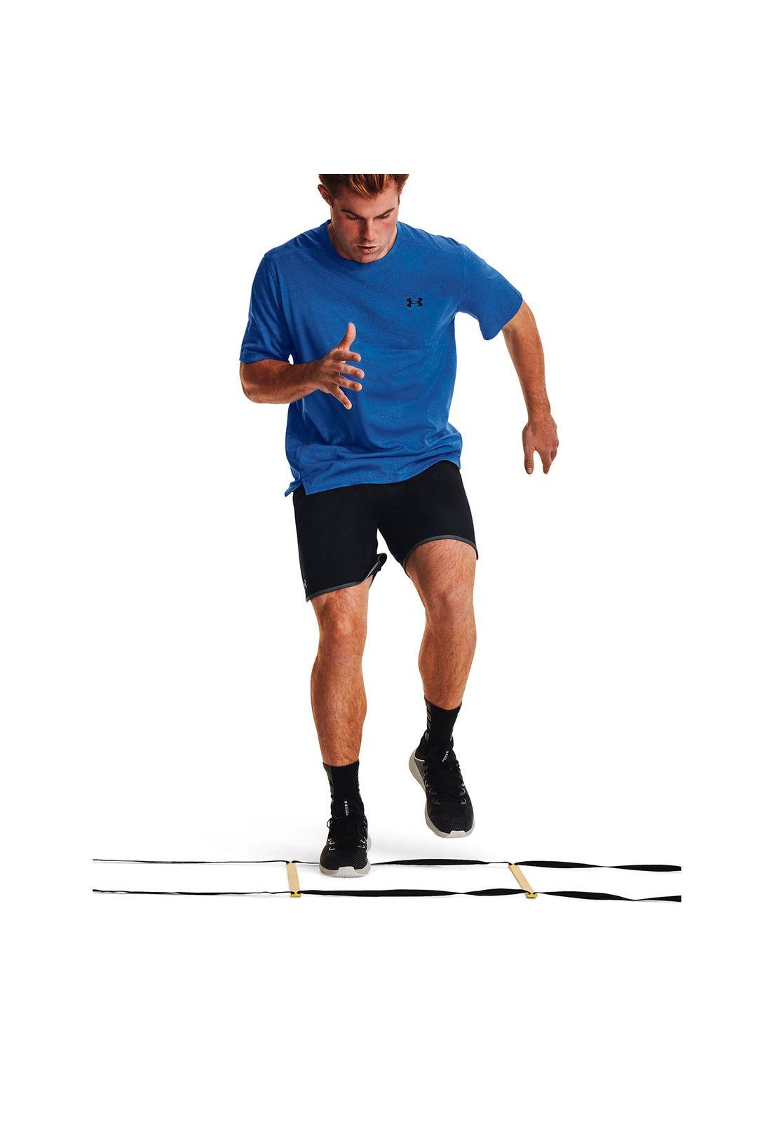 Polera M/C Training Tech™ Vent Jacqrd Azul Hombre-5