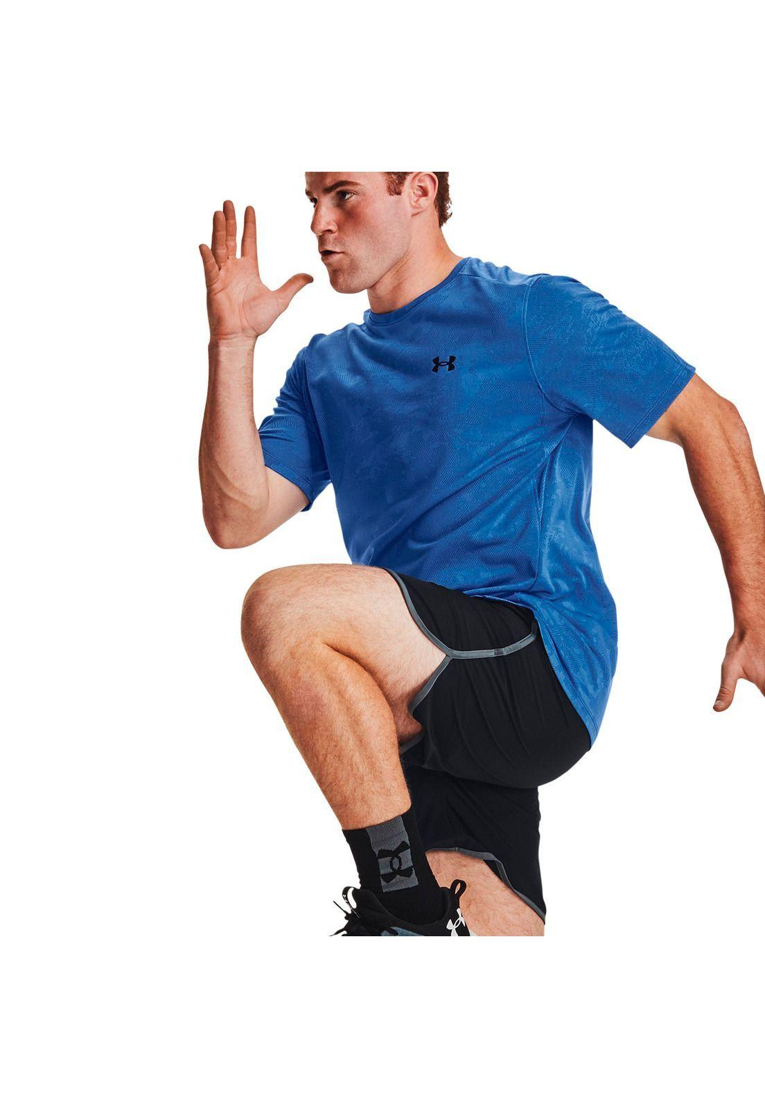 Polera M/C Training Tech™ Vent Jacqrd Azul Hombre-3