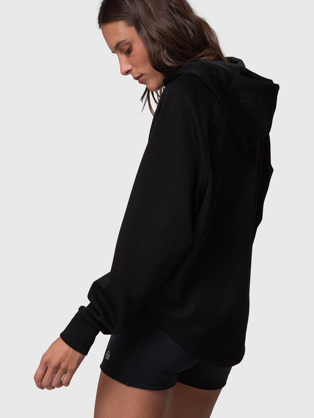 Poleron Mujer Full Zip Malaga Rec Negro-3