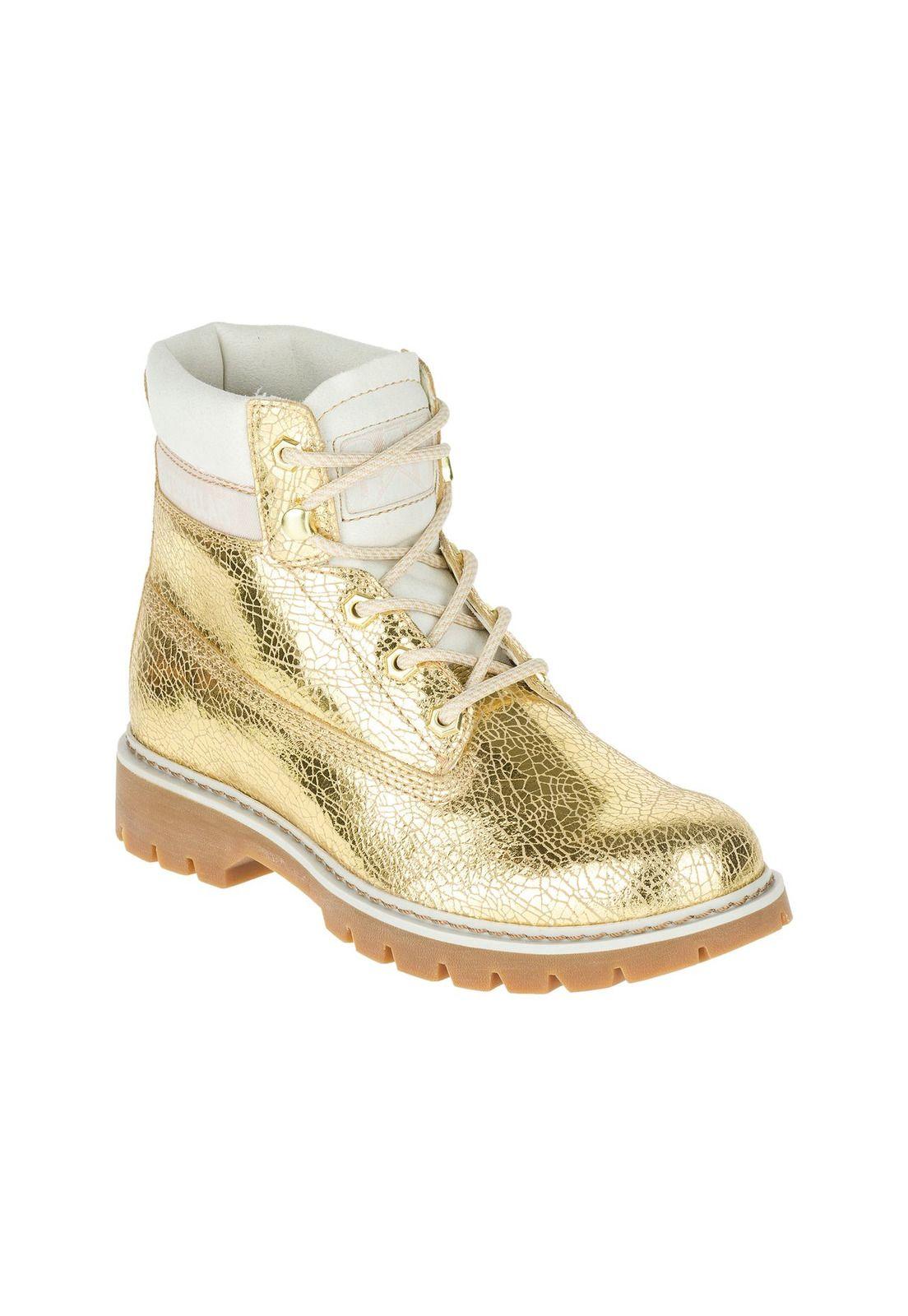 Botin Mujer Casual Lyric Dorado-0