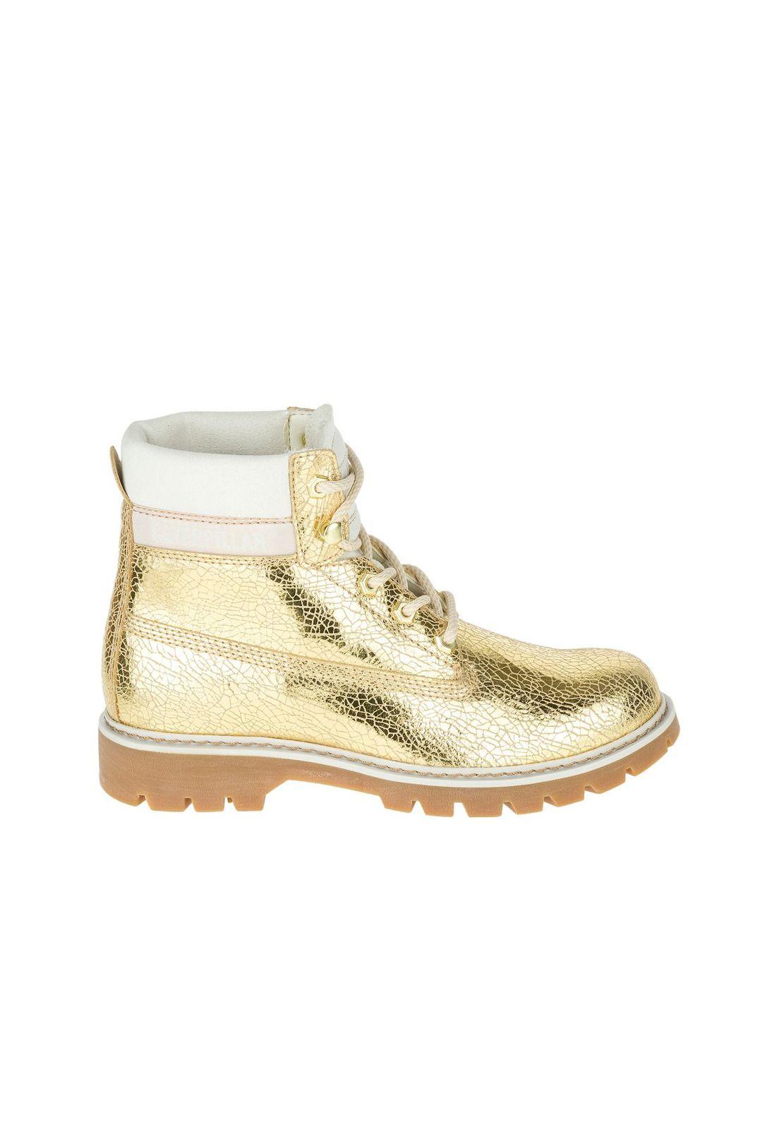 Botin Mujer Casual Lyric Dorado-1