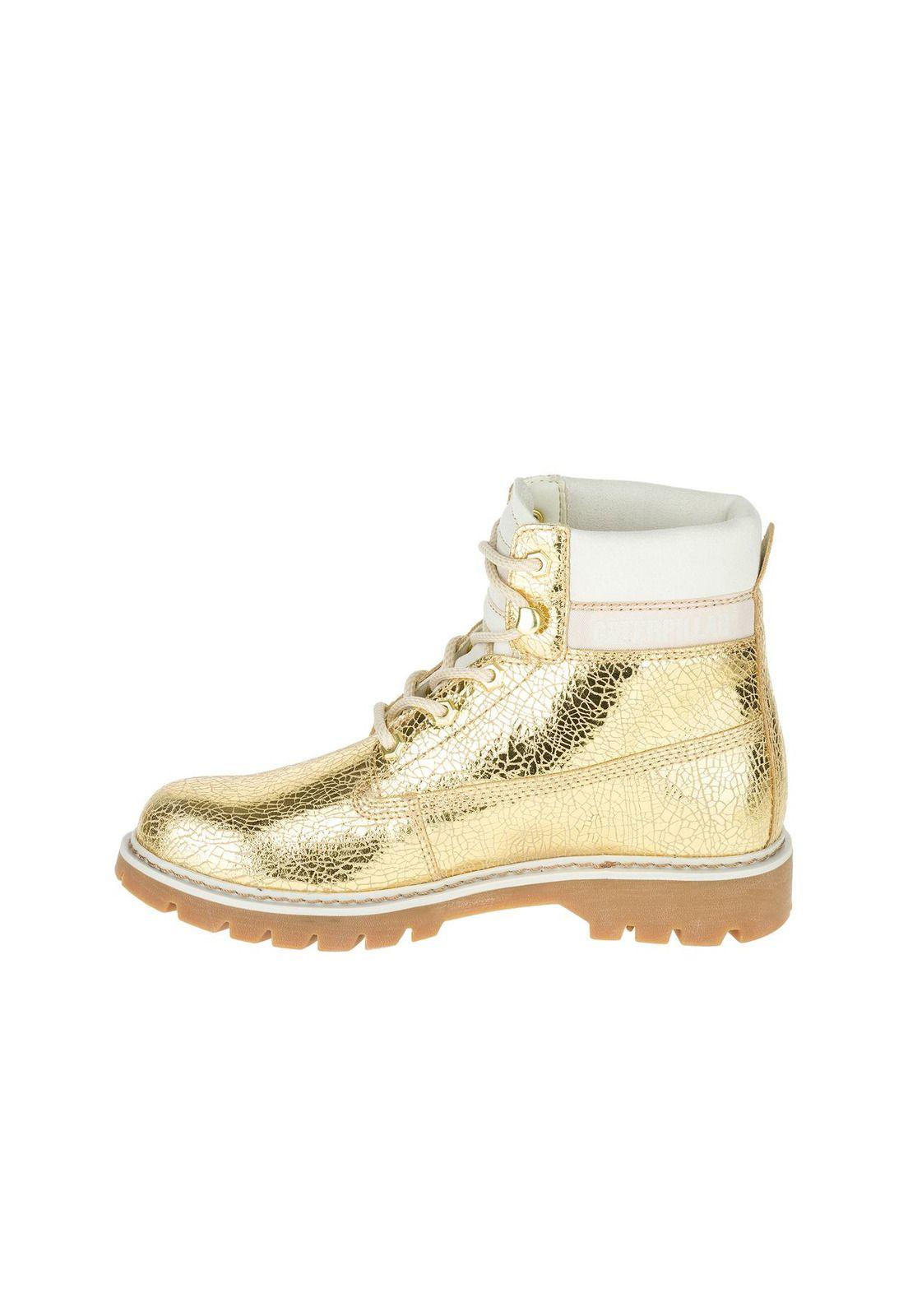 Botin Mujer Casual Lyric Dorado-2