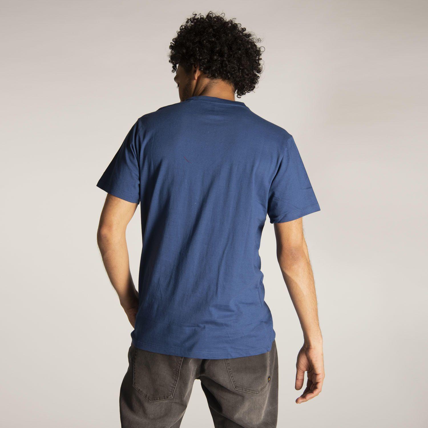 Polera M/C Hombre Slim Fit Logo Tee Azul-3
