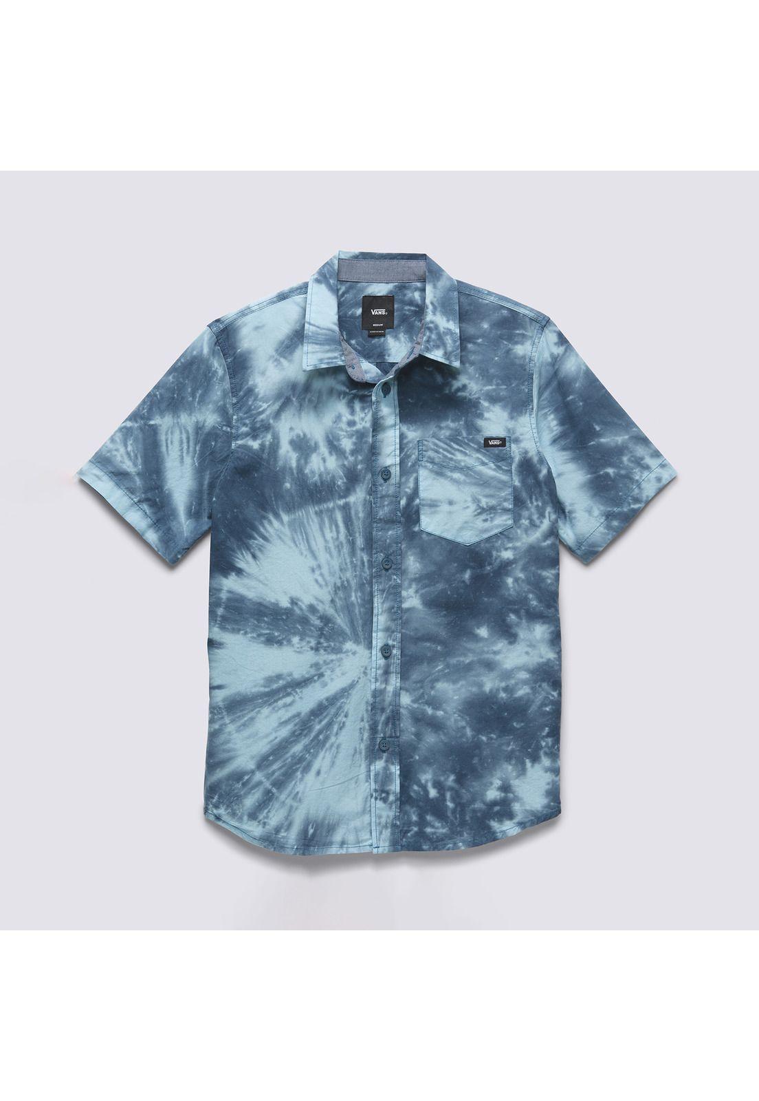 Polera Manga Corta Viewside Woven Ss Azul Niño-5