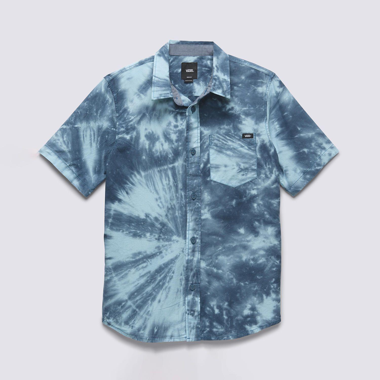 Polera Manga Corta Viewside Woven Ss Azul Niño-5