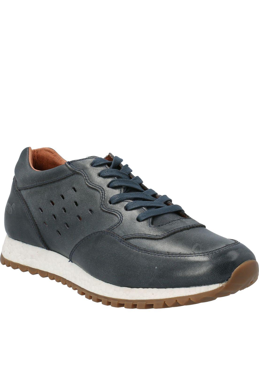 Zapatilla Cuero Graig Azul Hombre-0