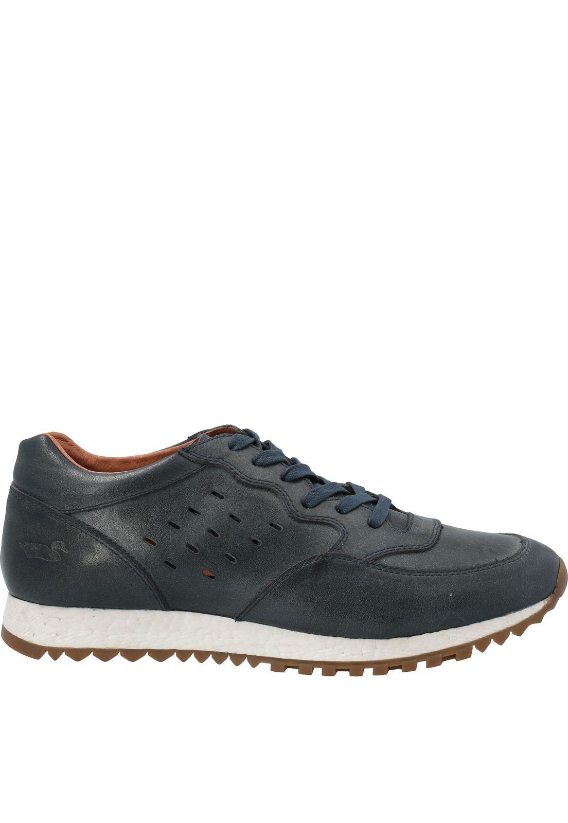 Zapatilla Cuero Graig Azul Hombre-1