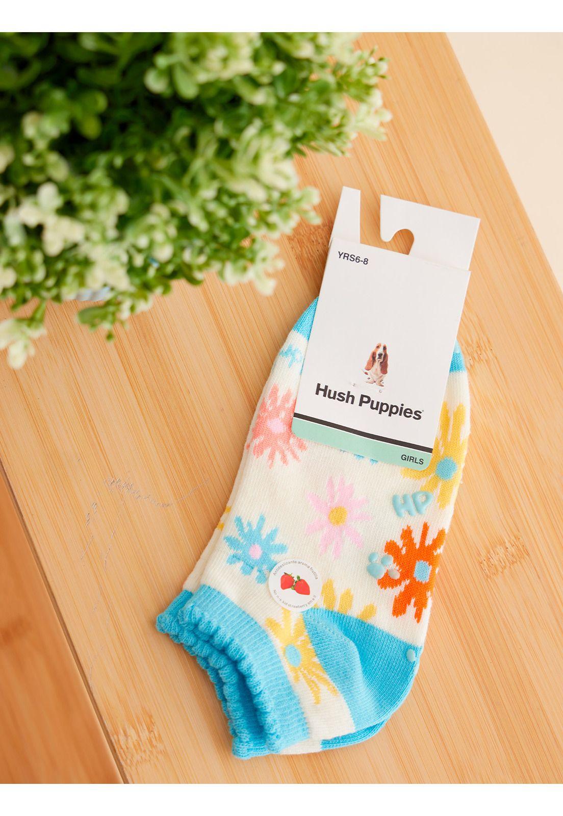 Calcetin Crema PeSt Flowers Niña-2