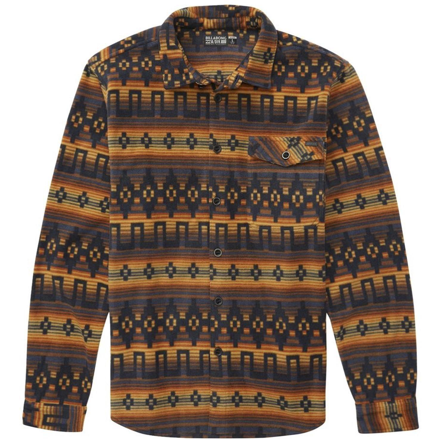 Camisa Manga Larga Furnace Flannel Dark Blue-0