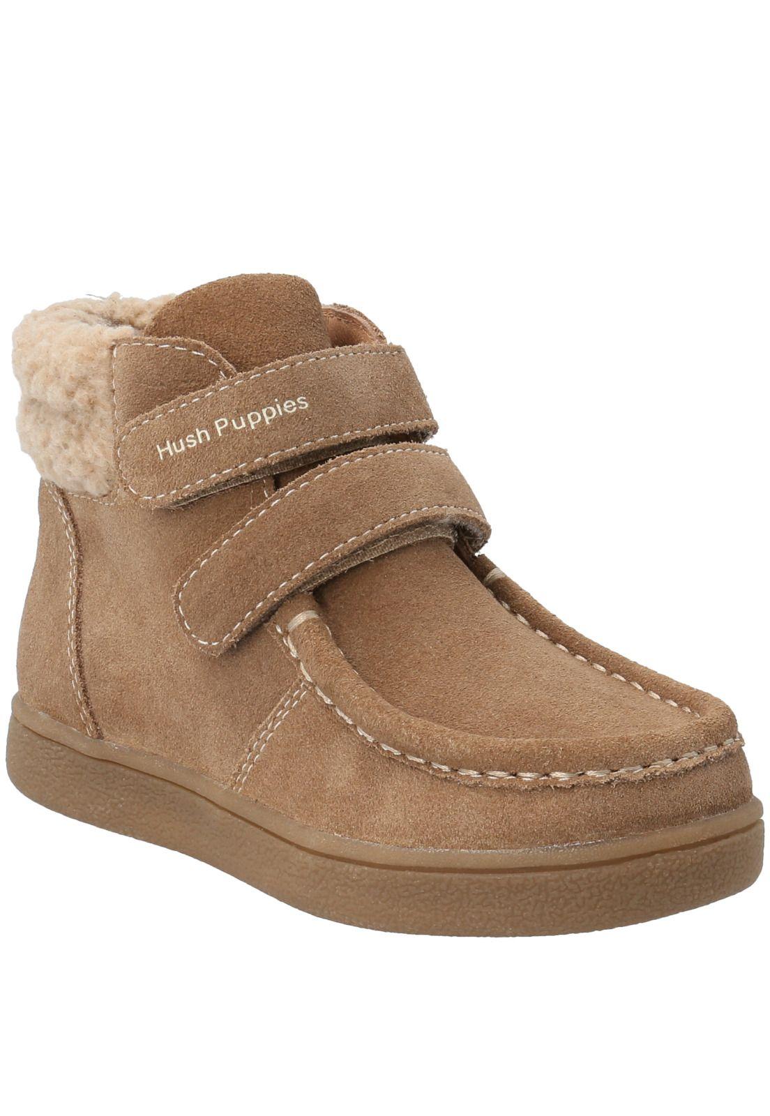 Botín Cuero Niña Koda Velcro Café (26-29)-0