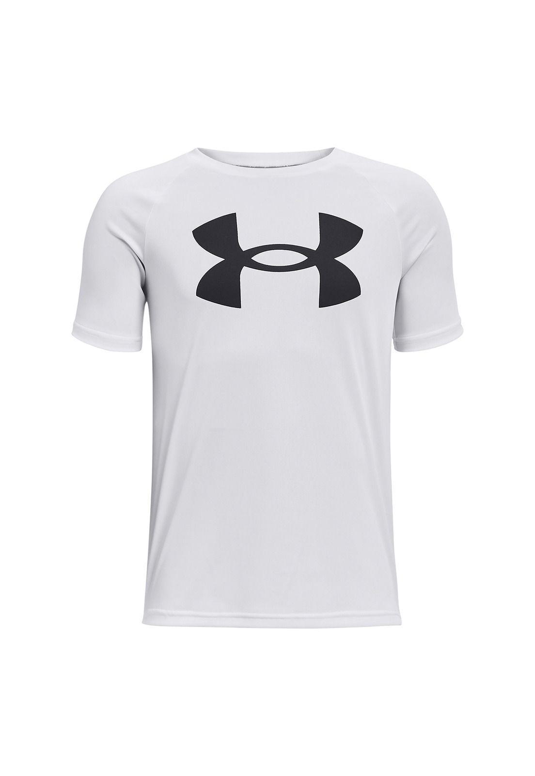 Polera Big Logo UA Tech niño Blanco-0