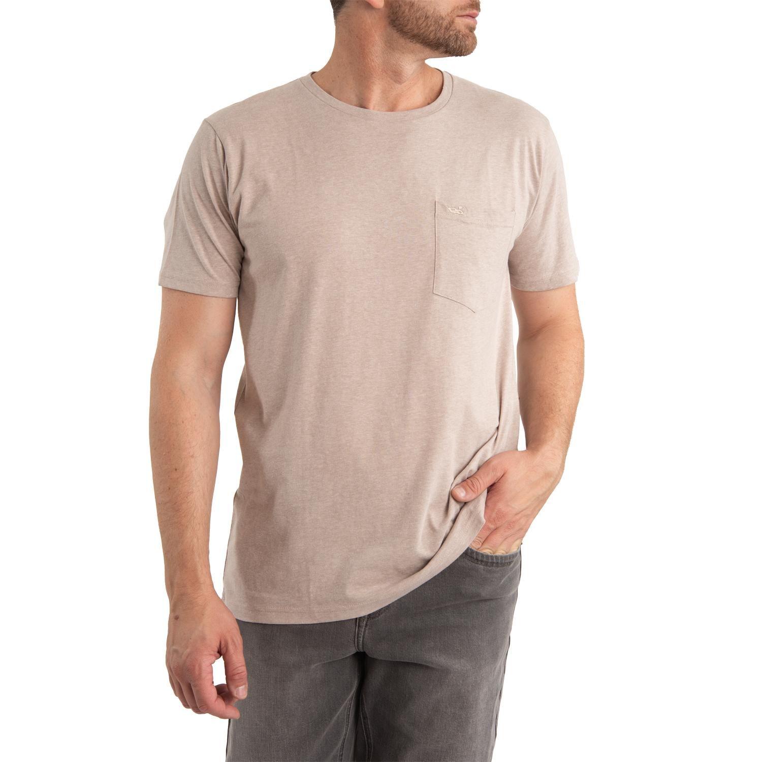 Polera Hombre Algodón Orgánico Basic Arena-0