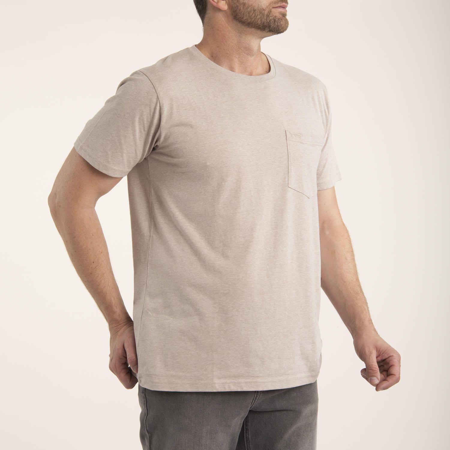 Polera Hombre Algodón Orgánico Basic Arena-2