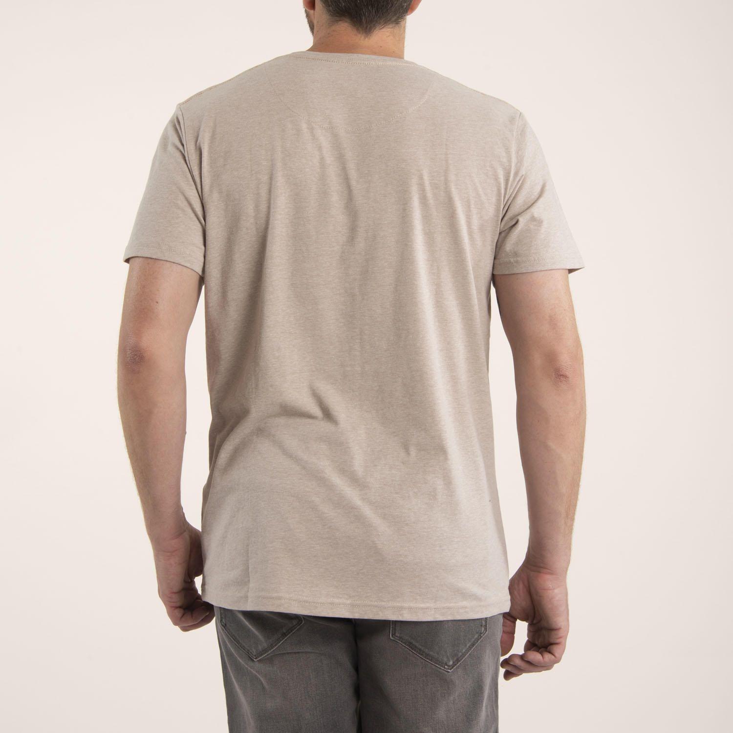 Polera Hombre Algodón Orgánico Basic Arena-4