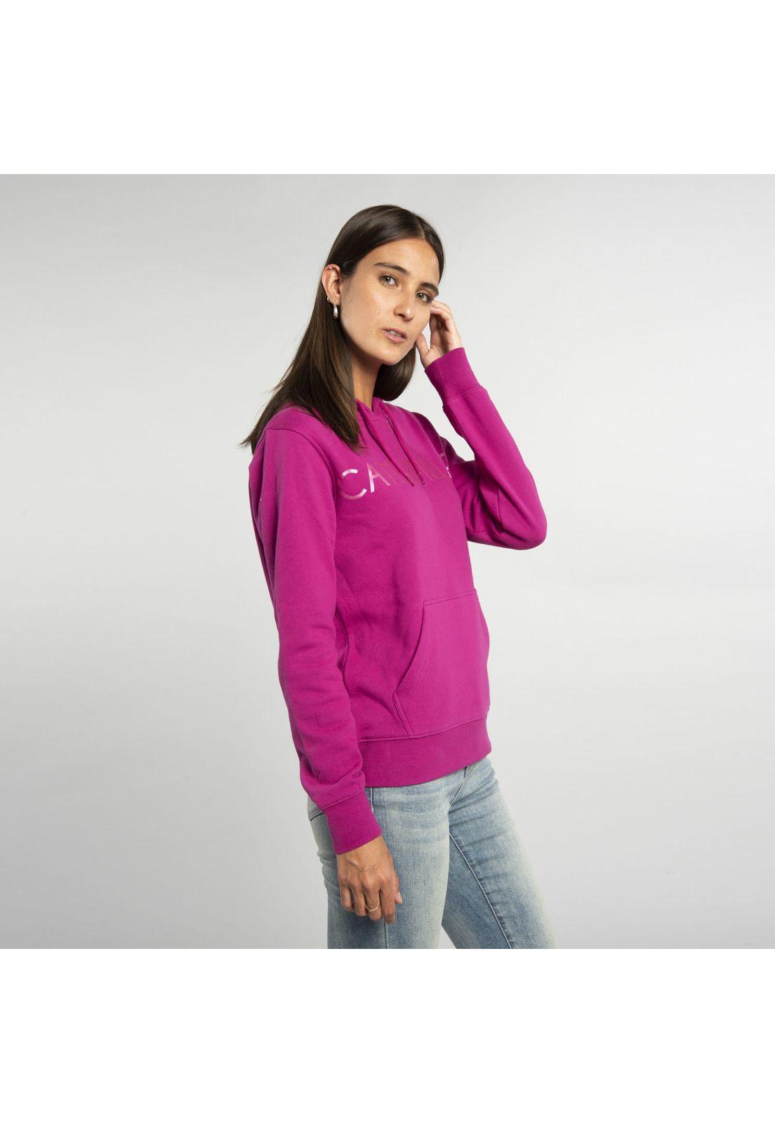 Polerón Mujer W Fdtn Logo Fleece H Fucsia-1